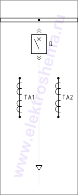 КРУ2-10-38 Схема главных цепей.