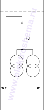 КРУ2-10-218 Схема главных цепей.