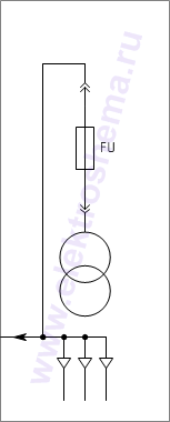 КРУ2-10-604 Схема главных цепей.
