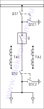 КСО-202В-03 Схема главных цепей.