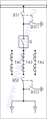 КСО-202В-04 Схема главных цепей.