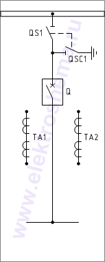 КСО-202В-13 Схема главных цепей.