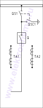 КСО-202В-14 Схема главных цепей.