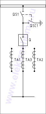 КСО-202В-16 Схема главных цепей.