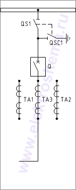 КСО-202В-17 Схема главных цепей.