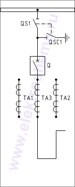 КСО-202В-21 Схема главных цепей.