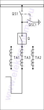 КСО-202В-22 Схема главных цепей.