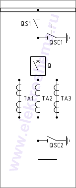 КСО-285-4 Схема главных цепей.