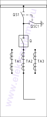 КСО-285-6 Схема главных цепей.