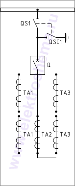 КСО-285-7 Схема главных цепей.