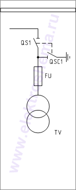 КСО-285-16 Схема главных цепей.