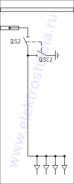 КСО-285-20 Схема главных цепей.