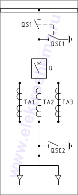 КСО-298-2ВВ Схема главных цепей.