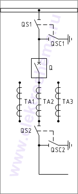 КСО-298-7.2ВВ Схема главных цепей.