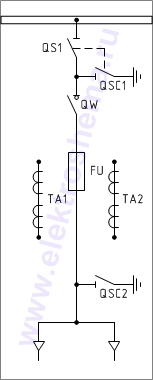 КСО-298-10.1ВВ Схема главных цепей.