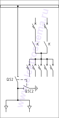 КСО-298-28.3А Схема главных цепей.