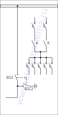 КСО-298-28.4А Схема главных цепей.