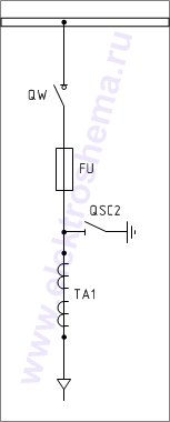 КСО-306-08 Схема главных цепей.