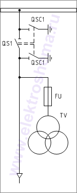 КСО-306-14 Схема главных цепей.