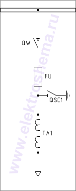 КСО-366-5Н Схема главных цепей.