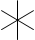 Шестифазная обмотка, соединенная в звезду - обозначение на схеме.