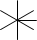 Шестифазная обмотка, соединенная в звезду, с выводом от средней точки - обозначение на схеме.