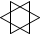 Шестифазная обмотка, соединенная в два треугольника - обозначение на схеме.