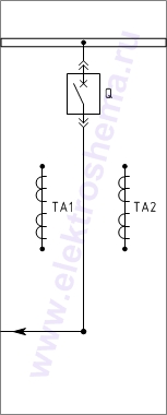 КРУ2-10-31 Схема главных цепей.