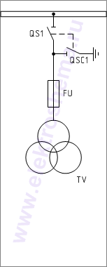 КСО-366-11 Схема главных цепей.