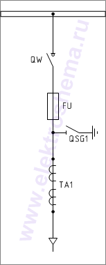 КСО-393-05 Схема главных цепей.
