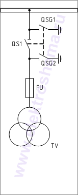 КСО-393-11 Схема главных цепей.