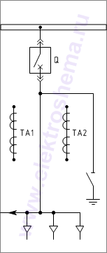 КРУ КВ-02-10-17. Схема главных цепей.