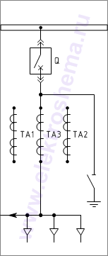 КРУ КВ-02-10-18. Схема главных цепей.