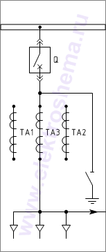 КРУ КВ-02-10-20. Схема главных цепей.