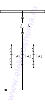 КРУ КВ-02-10-22. Схема главных цепей.