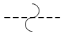 Линия механической связи, срабатывающей периодически (передача периодических движений) - обозначение на схеме (вариант 1).