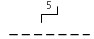 Линия механической связи со ступенчатым движением (число ступеней опредлено) - обозначение на схеме (вариант 1).