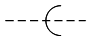 Линия механической связи, имеющей выдержку времени при движении вправо - обозначение на схеме (вариант 1).