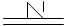 Механизм с защелкой, препятствующий передвижению влево в нефиксированном положении - обозначение на схеме (вариант 2).