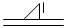 Механизм с защелкой, препятствующий передвижению вправо в фиксированном положении - обозначение на схеме (вариант 2).