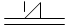 Механизм с защелкой, препятствующий передвижению вправо в нефиксированном положении - обозначение на схеме (вариант 2).