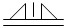 Механизм с защелкой, препятствующий передвижению в обе стороны - обозначение на схеме (вариант 1).