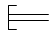 Привод приводимый в движение нажатием кнопки - обозначение на схеме (вариант 2).