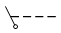 Привод приводимый в движение рычагом - обозначение на схеме (вариант 1).