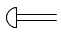 Привод аварийного срабатывания - обозначение на схеме (вариант 2).