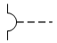 Привод приводимый в движение с помощью электромагнитной защиты по типу перегрузки - обозначение на схеме.