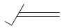 Привод ножной - обозначение на схеме (вариант 2).