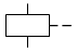 Привод электромагнитный - обозначение на схеме (вариант 1).