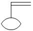 Привод поплавковый - обозначение на схеме (вариант 2).