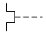 Привод биметаллический - обозначение на схеме (вариант 1).
